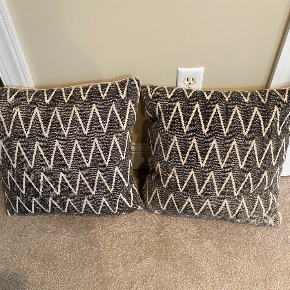 2 down pillows 18”
